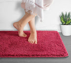 Luxura UltraSoft Bath Mat | Super-absorbent microfiber bathroom rug with anti-slip backing