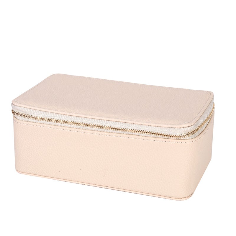 Jewelry box with 12 zipper compartments