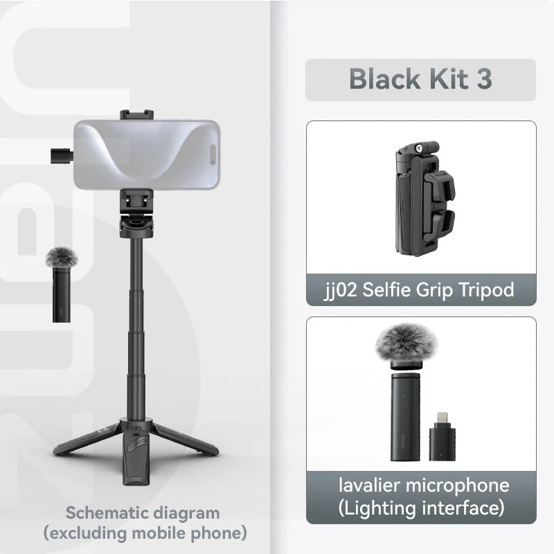 Travelers 4-Section Selfie Stick With Tripod Bluetooth