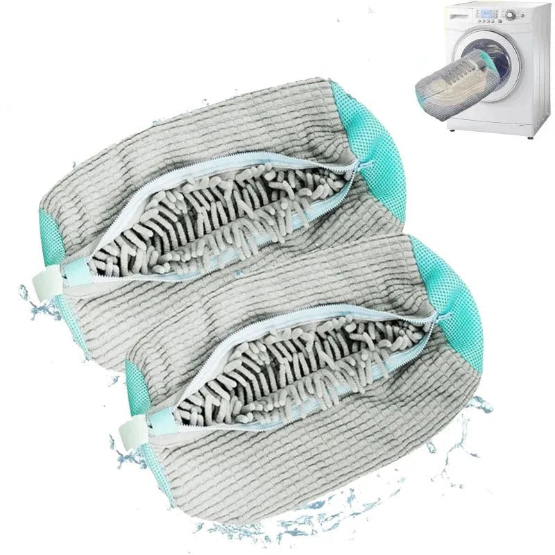 Set da 2 sacchetti per lavaggio scarpe per protezione in lavanderia domestica