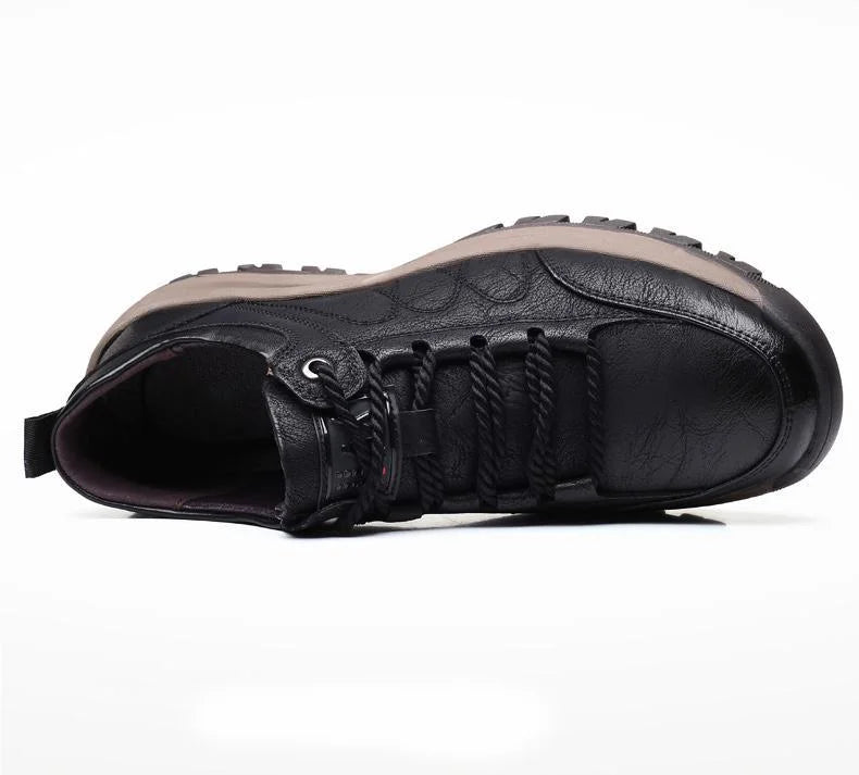 Sepatu Sokongan Lengkungan Jahitan Tangan Lelaki StrideFlex Anti-Selip