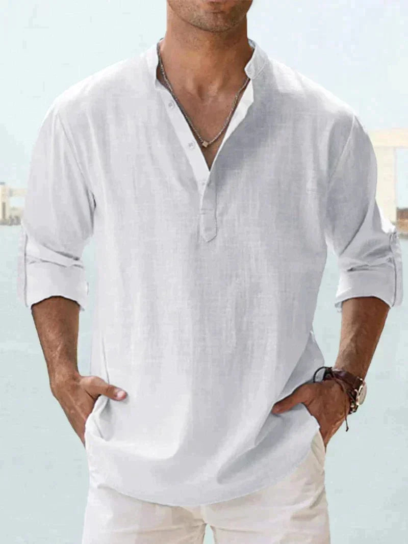 Erick Men's Linen Shirt for Breathable Summer Comfort