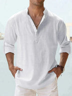 Erick Men's Linen Shirt for Breathable Summer Comfort