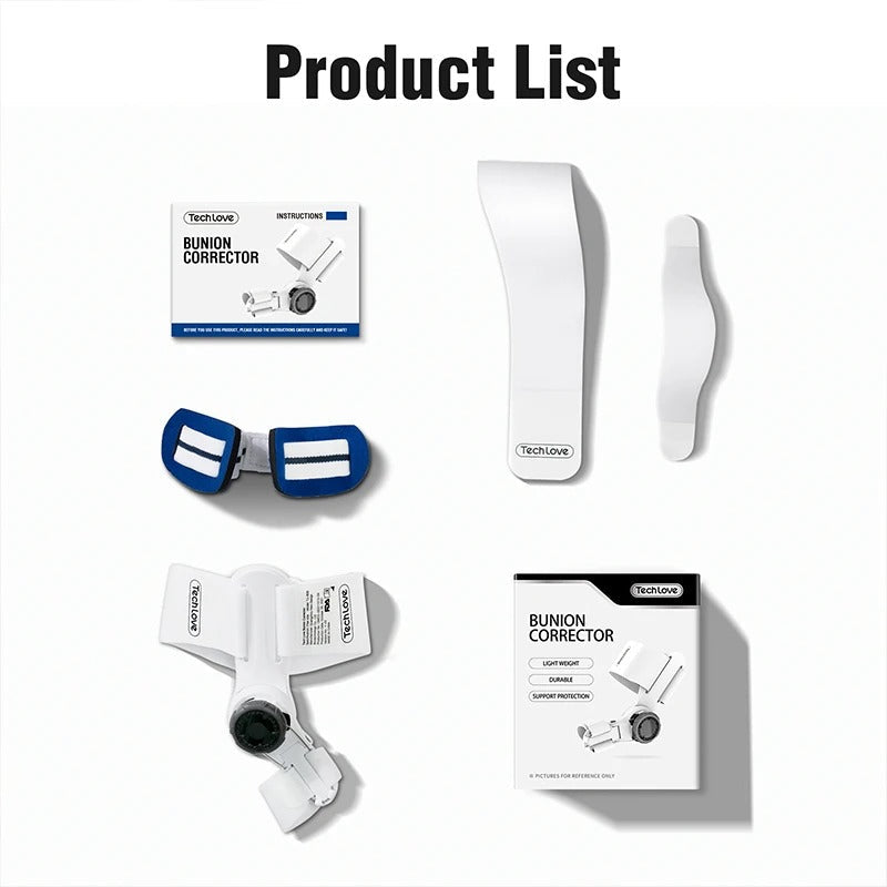 OrthoEase Zehkorrektor Verstellbare Hallux-Valgus-Schiene Schmerzfrei