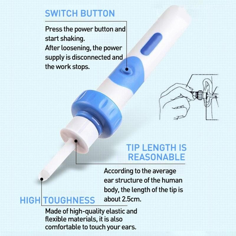 Ear Cleaner with Vibration and Vacuum – Safe and Painless for Adults & Children