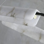 Solara Alabastlysekrone med ægte stenudsmykning