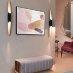 ノヴァクレスト 円筒形壁掛け灯具 ブラッシュドメタル仕上げ