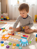 Dřevěná matematická tabule pro děti, interaktivní hračka pro počítání a učení čísel | petprovac