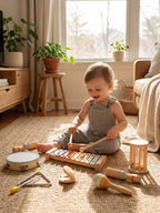7-in-1 Premium Wooden Baby Musical Instrument Set