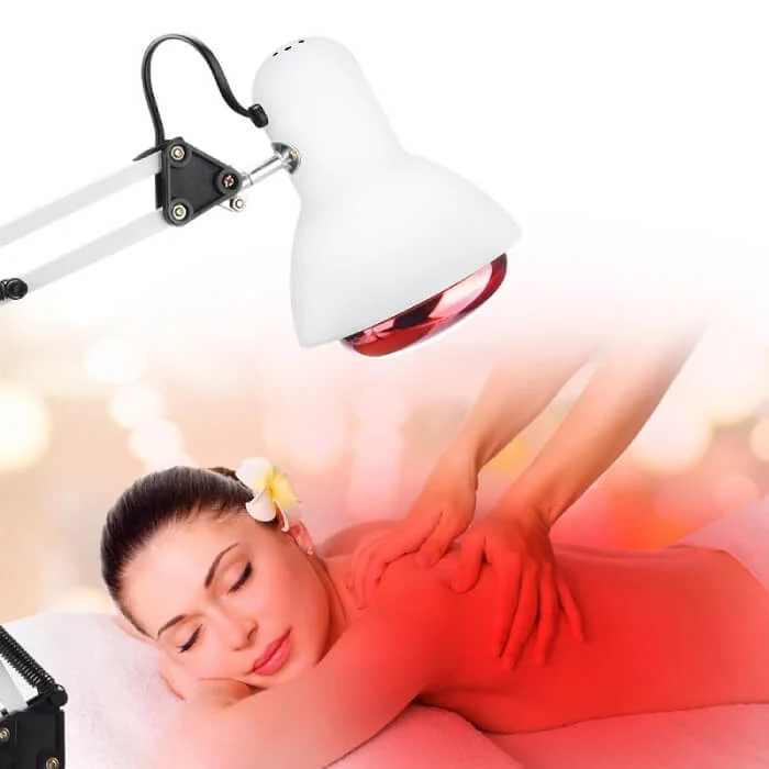 NovaRay Red Light Therapy Lamp With Infrared Heat On Tripod Stand
