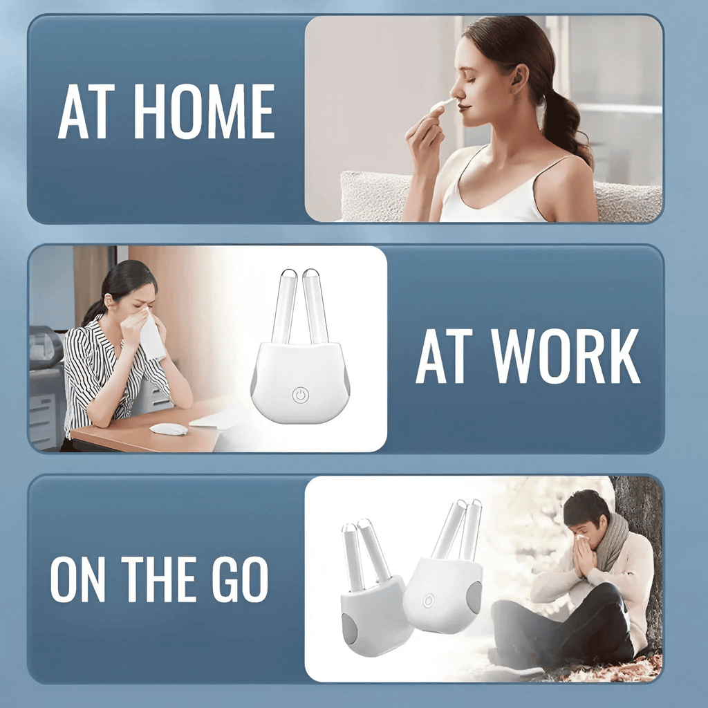 علاج الأنف بالضوء الأحمر NoseNova لتخفيف الجيوب الأنفية والاحتقان