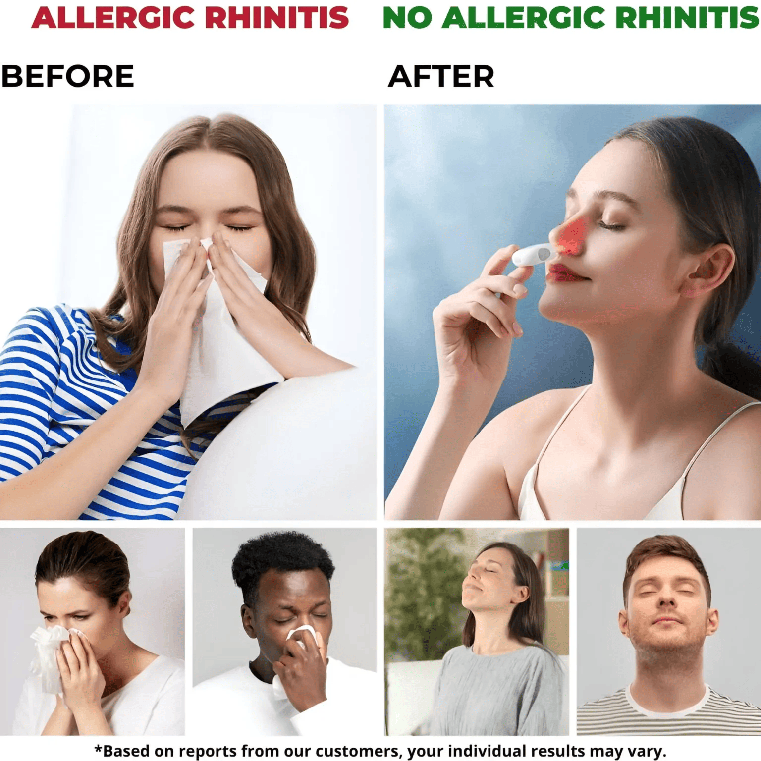 علاج الأنف بالضوء الأحمر NoseNova لتخفيف الجيوب الأنفية والاحتقان