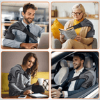 מכשיר עיסוי SolaceFlex לכתפיים עם כרית מחוממת וכיסוי ניאופרן ותמיכה