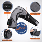 מכשיר עיסוי SolaceFlex לכתפיים עם כרית מחוממת וכיסוי ניאופרן ותמיכה