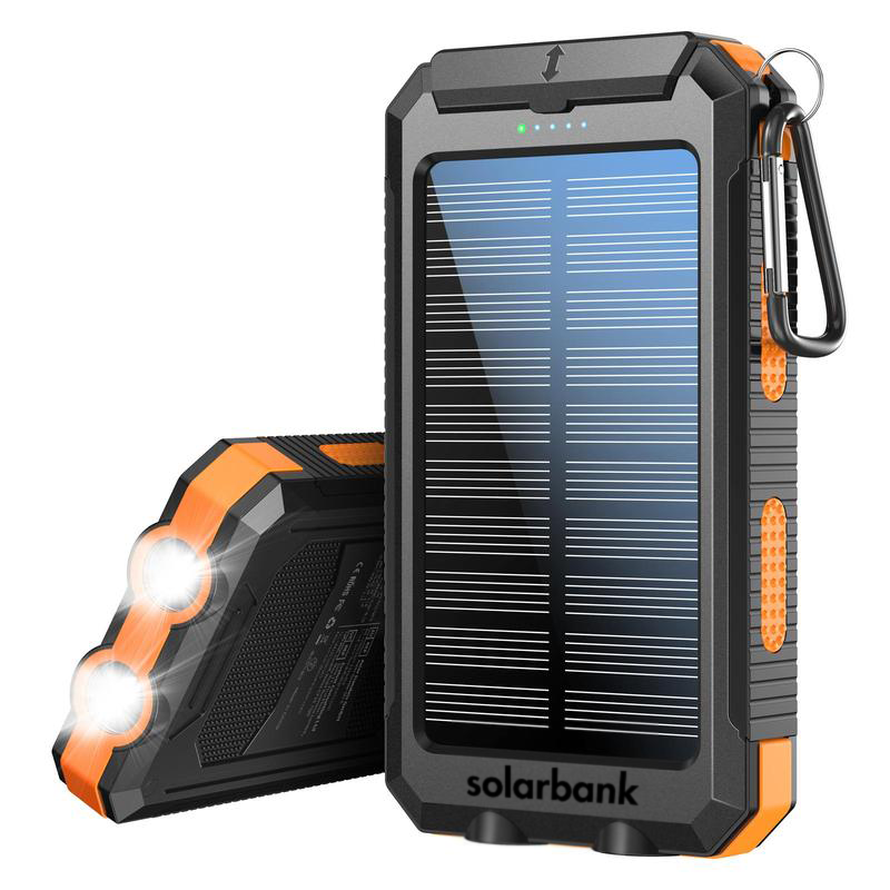 SolarPulse Power Bank Solar 20000mAh para Uso em Movimento em Qualquer Lugar