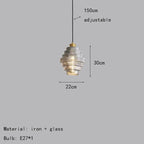 Candelabru Nordic Stratificat Aurit Aurelle