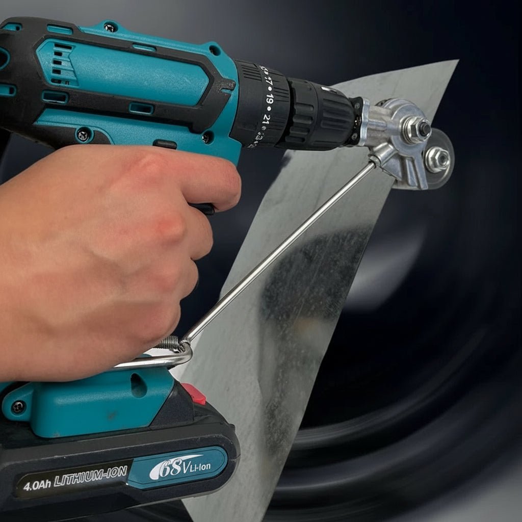 Matkaplar İçin Metal Sac Kesici Aparat Elektrikli Makaslı