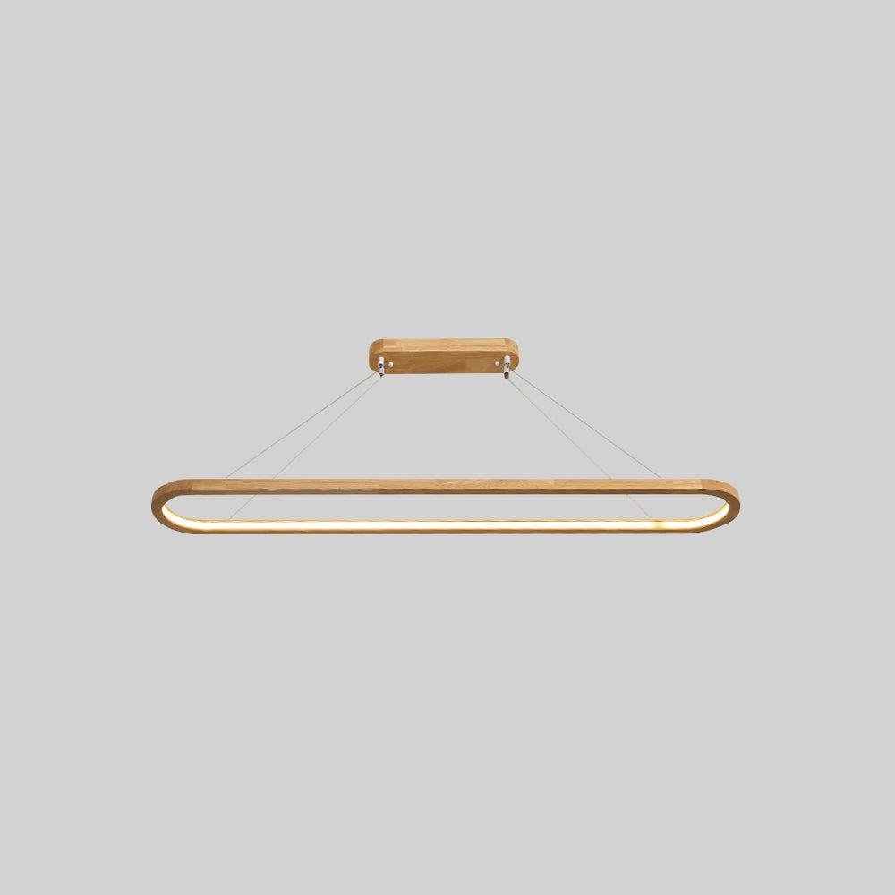 LumaWood LED Pendant Light With Wood Finish And Subtle Metal Accents