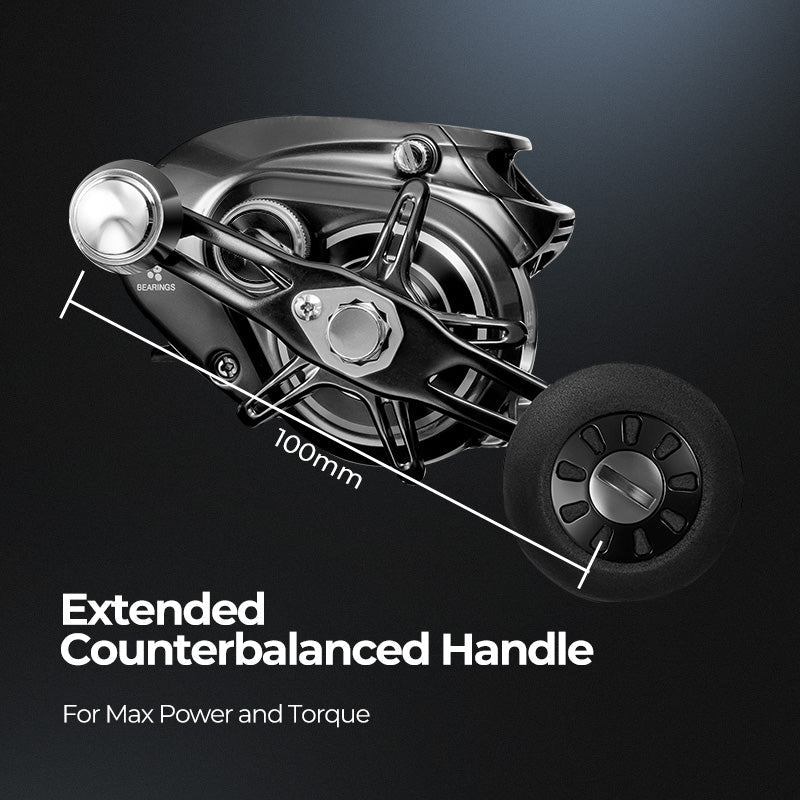 بكرة صيد Petprovac 300 موديل منخفض الارتفاع للبث بالطعوم