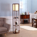 Rowan | Stehlampe mit Regalen