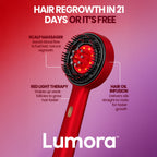 لومورا فرشاة استعادة الشعر الطبيعية 3 في 1 | مدلك فروة الرأس