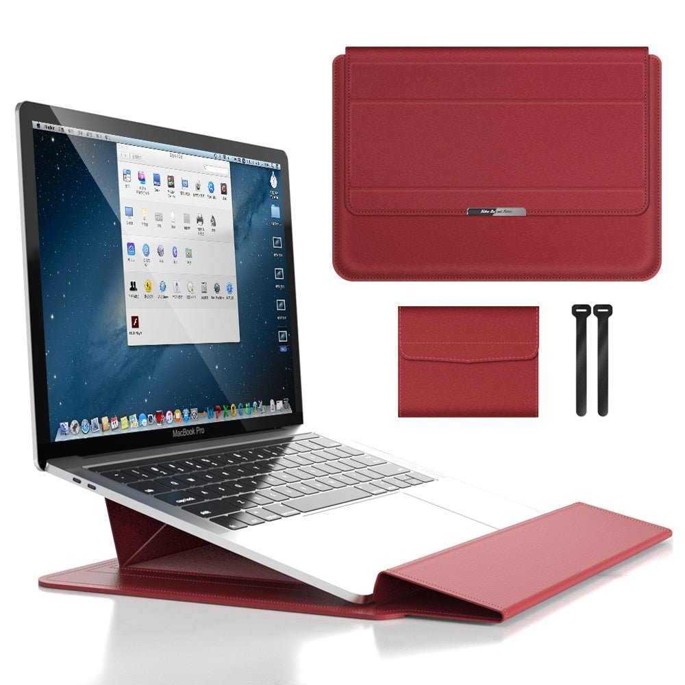 FlexiGuard – Slim Waterproof Laptop Sleeve with Shock Protection & Stand