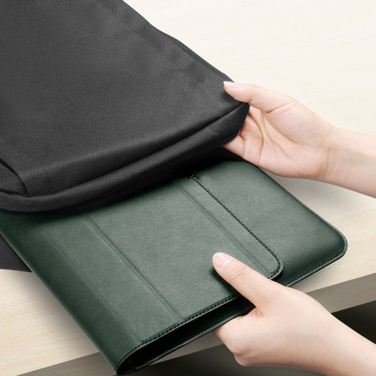 FlexiGuard – Slim Waterproof Laptop Sleeve with Shock Protection & Stand