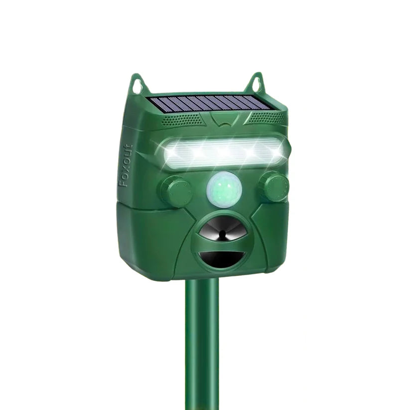 Solar Fox & Coyote Deterrent for Chicken Coops, Yards & Property Protection