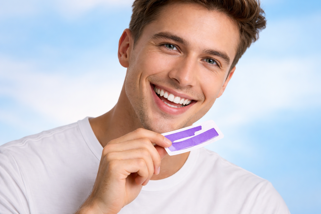 Dagelijkse whitening strips met frisse adem boost voor een dagelijkse glimlach