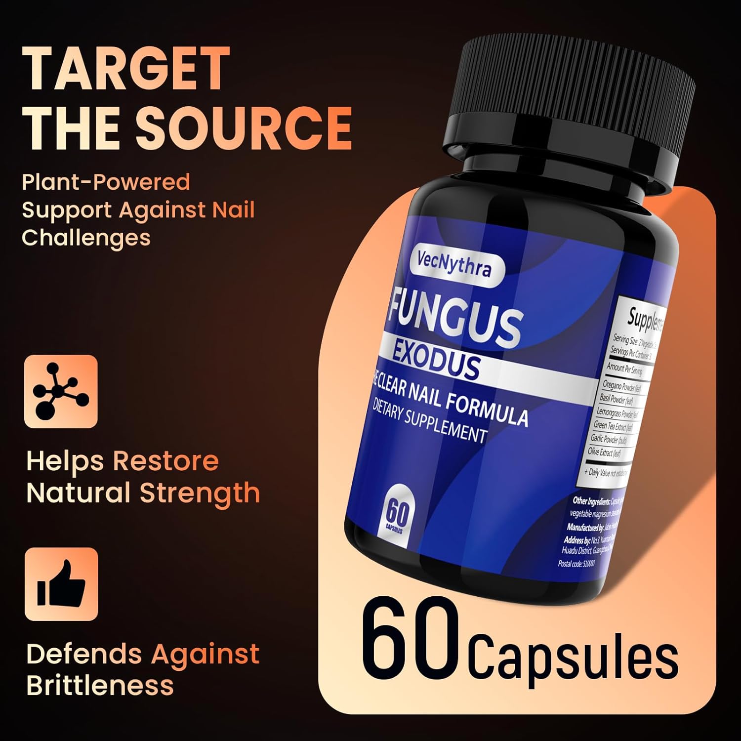 Nail & Foot Wellness Probiotic Capsules – Internal Support for Healthier, Stronger Nails