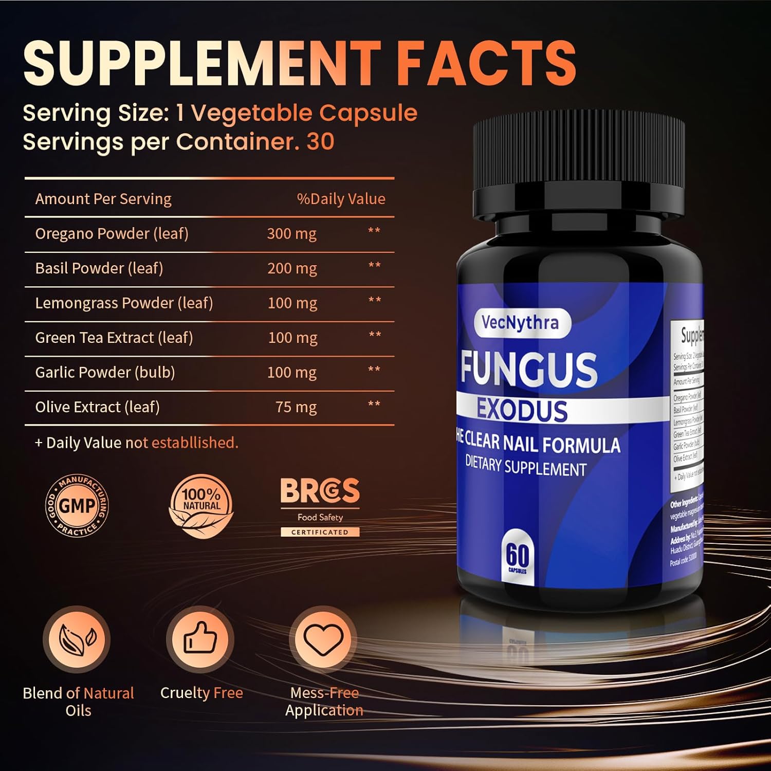 Nail & Foot Wellness Probiotic Capsules – Internal Support for Healthier, Stronger Nails