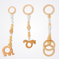 Montessori Wooden Baby Play Gym Hanging Toys