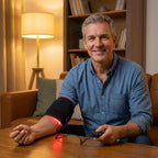 Support de coude pour articulations avec coussin de lumière infrarouge rouge