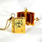Memory Book Hanger Necklace – Symbolic Jewelry with Loving Message