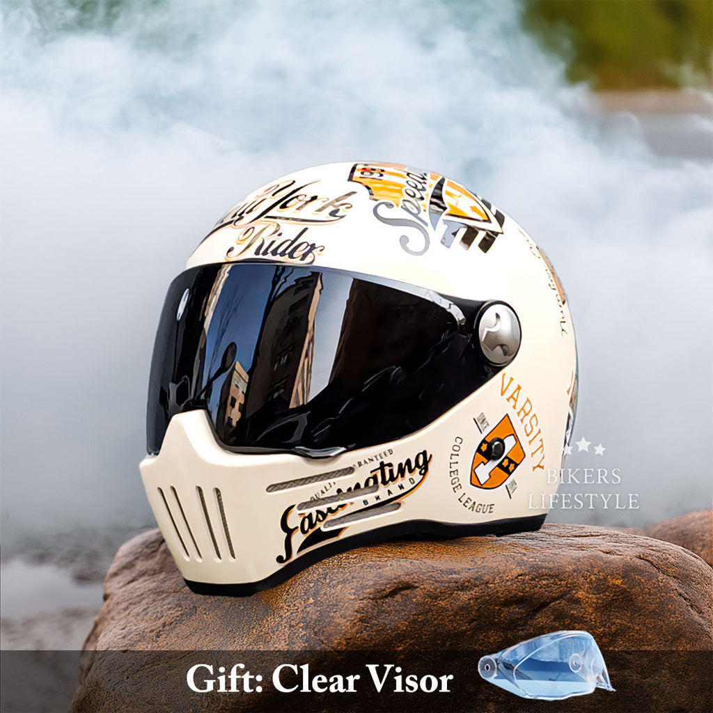 Casco Integral Bikerslifestyle para Motociclistas Certificado DOT ECE