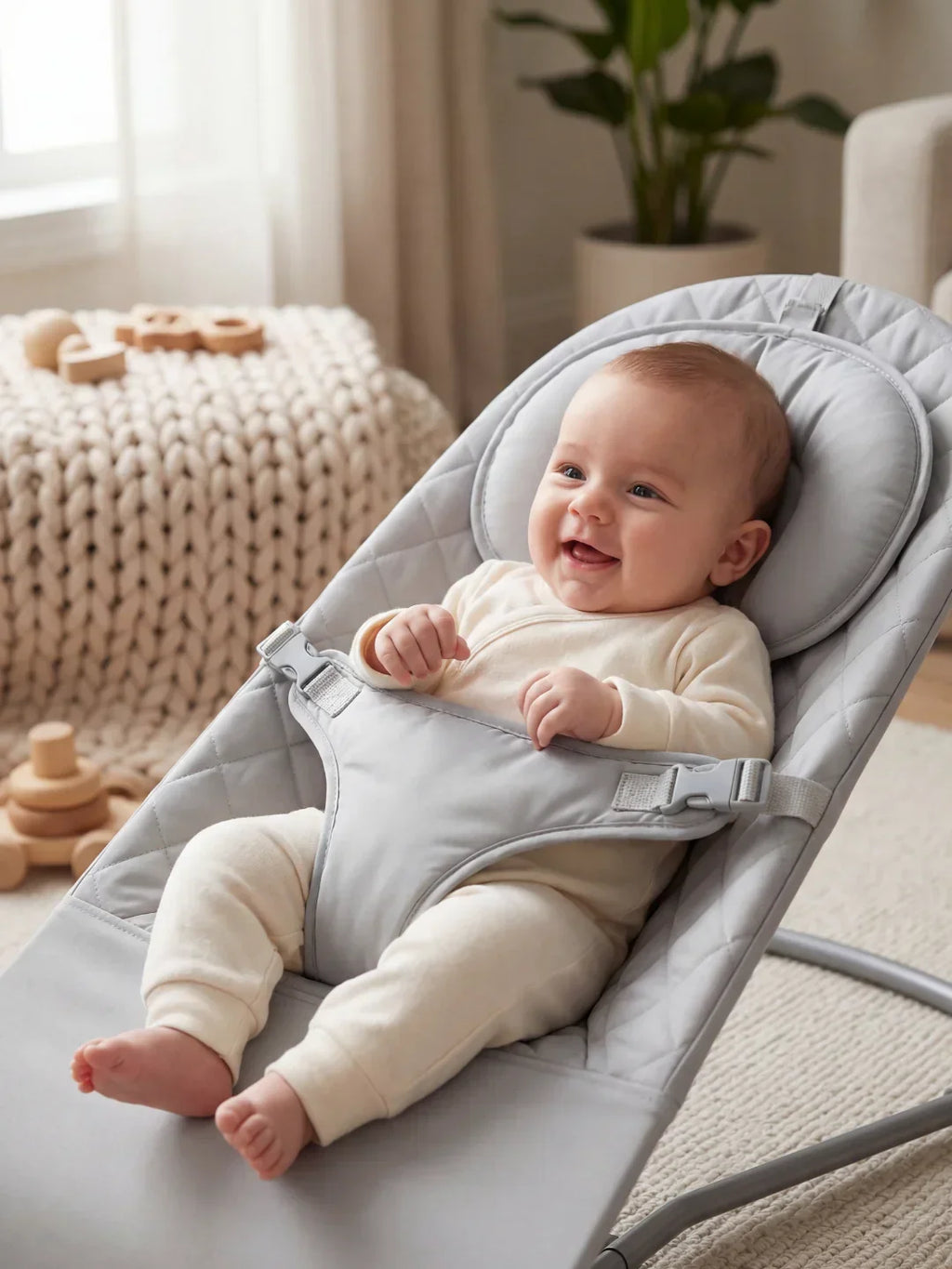 Skládací ergonomické houpací sedátko pro děti