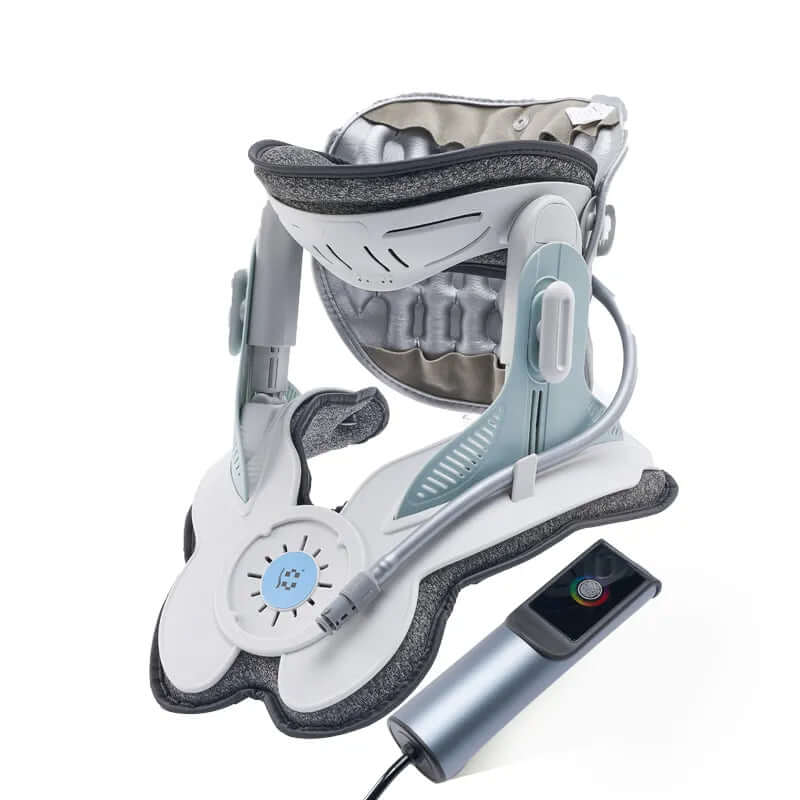 Inflatable Neck Traction Collar with 8 Air Chambers & 26° Ergonomic Stretch for Daily Comfort