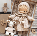 Poppi | Handcrafted Waldorf Cuddle Doll | Soft, Organic & Non-Toxic