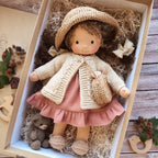 Poppi | Handcrafted Waldorf Cuddle Doll | Soft, Organic & Non-Toxic