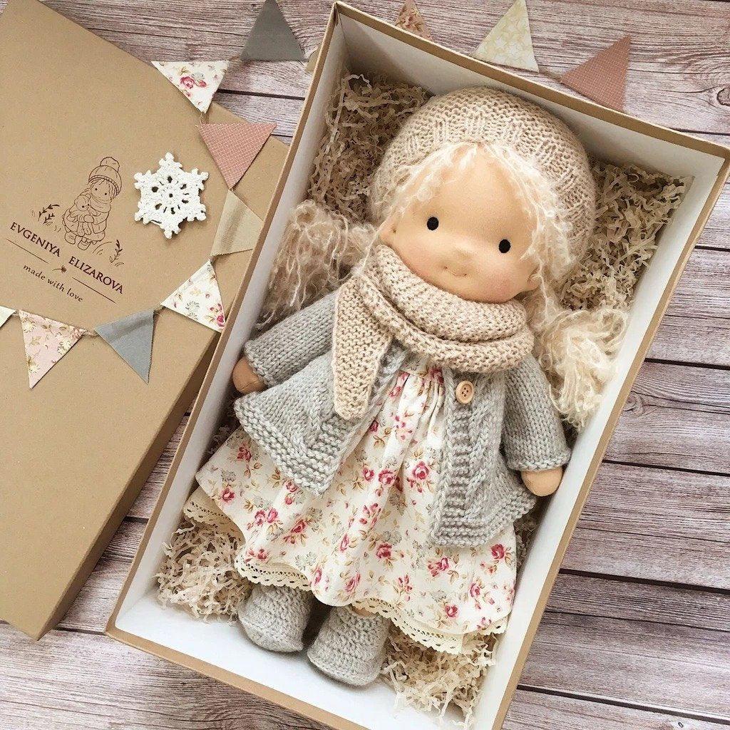 Poppi | Handcrafted Waldorf Cuddle Doll | Soft, Organic & Non-Toxic