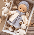Poppi | Handcrafted Waldorf Cuddle Doll | Soft, Organic & Non-Toxic