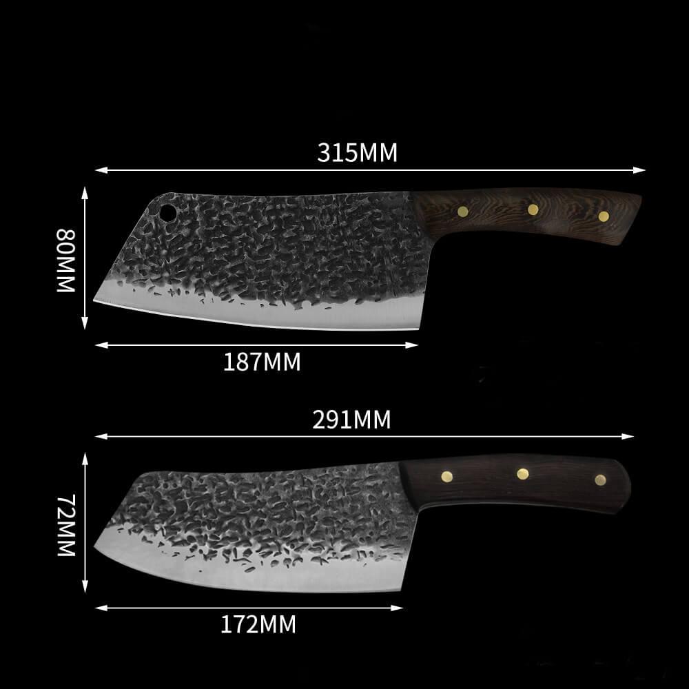 Coltello Mannaia Forgiato a Mano di Qualità Premium per Cuochi Casalinghi