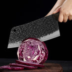 Coltello Mannaia Forgiato a Mano di Qualità Premium per Cuochi Casalinghi