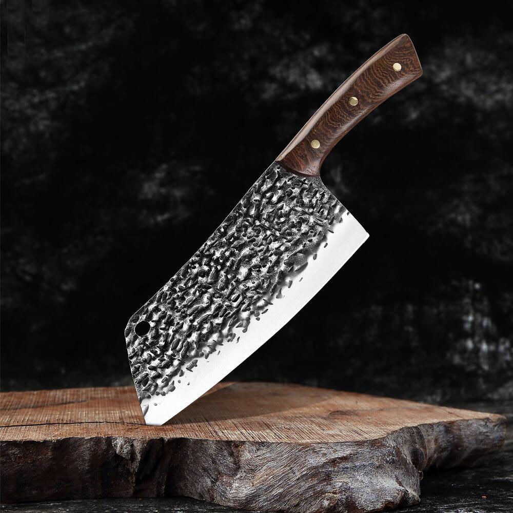 Coltello Mannaia Forgiato a Mano di Qualità Premium per Cuochi Casalinghi