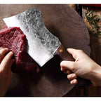 Hand Forged Butcher Knife For Chefs With High Carbon Precision Slicing