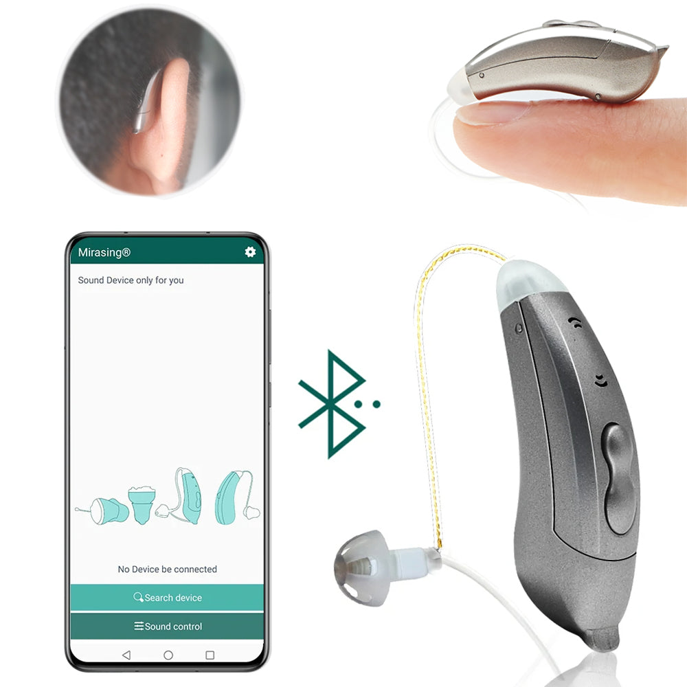 Invisible Bluetooth Hearing Aids With App Control Seniors