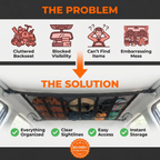 Adjustable Overhead Car Storage Organizer Net
