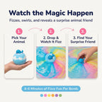 Fizzy Bath Bomb with Surprise Toy Inside for Kids — Certified Safe for Sensitive Skin