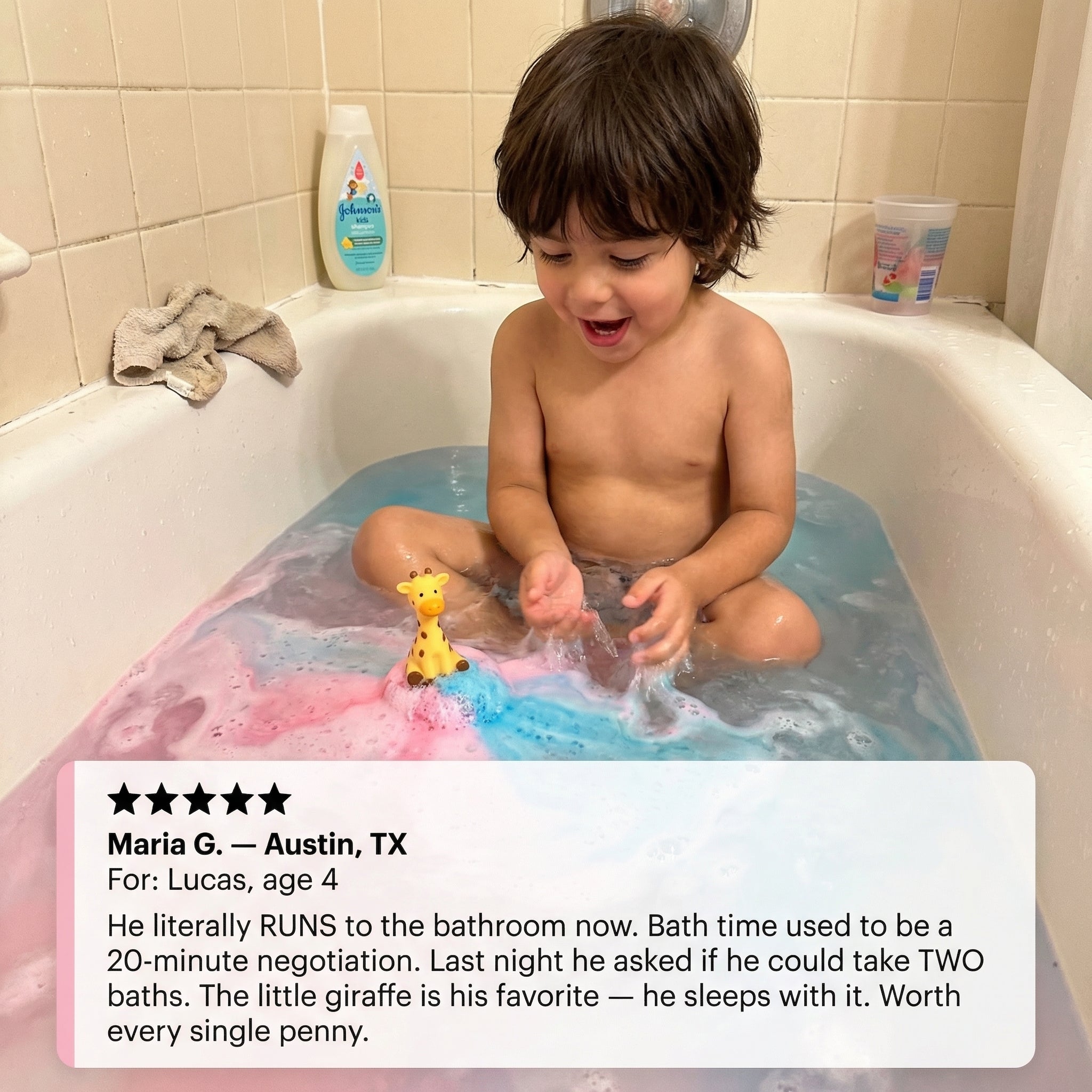 Fizzy Bath Bomb with Surprise Toy Inside for Kids — Certified Safe for Sensitive Skin