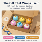 Fizzy Bath Bomb with Surprise Toy Inside for Kids — Certified Safe for Sensitive Skin
